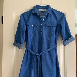 MATERNITY denim dress